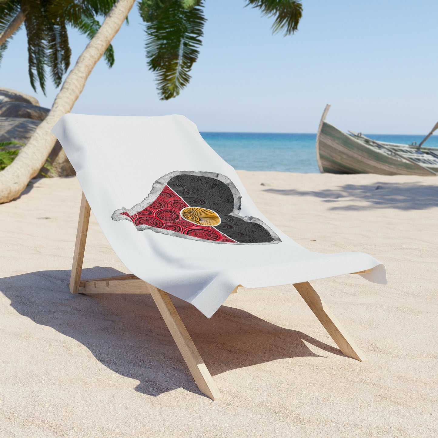 Flag Love Beach Towel
