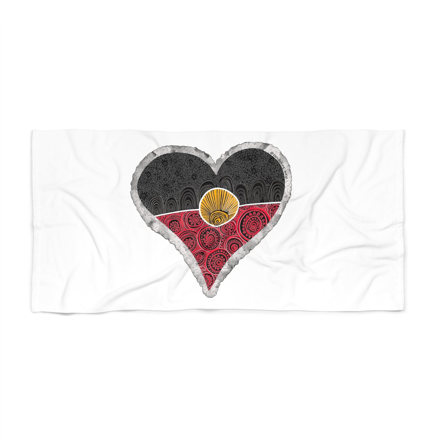 Flag Love Beach Towel