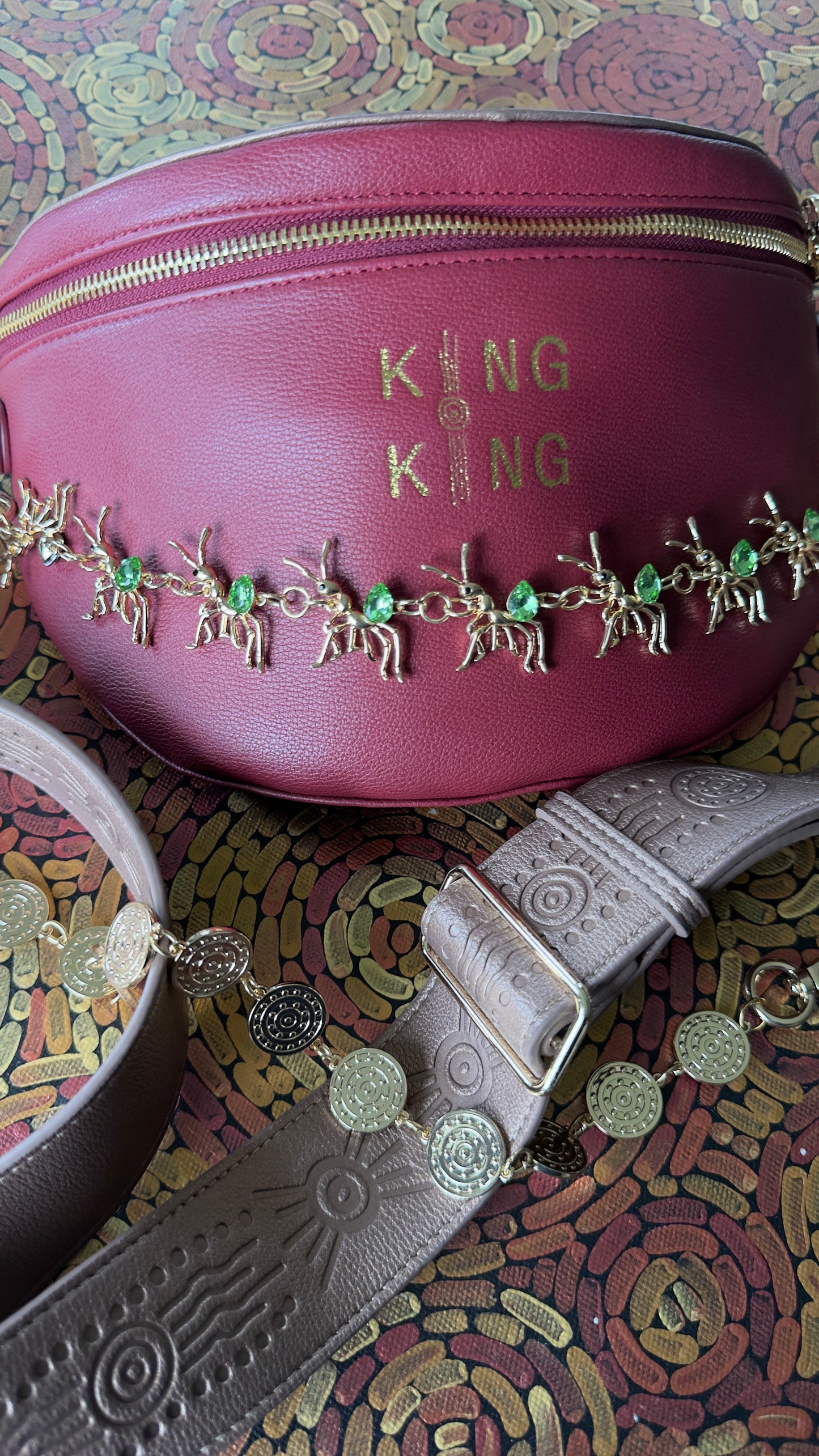 Rosella and Copper crossbody bag