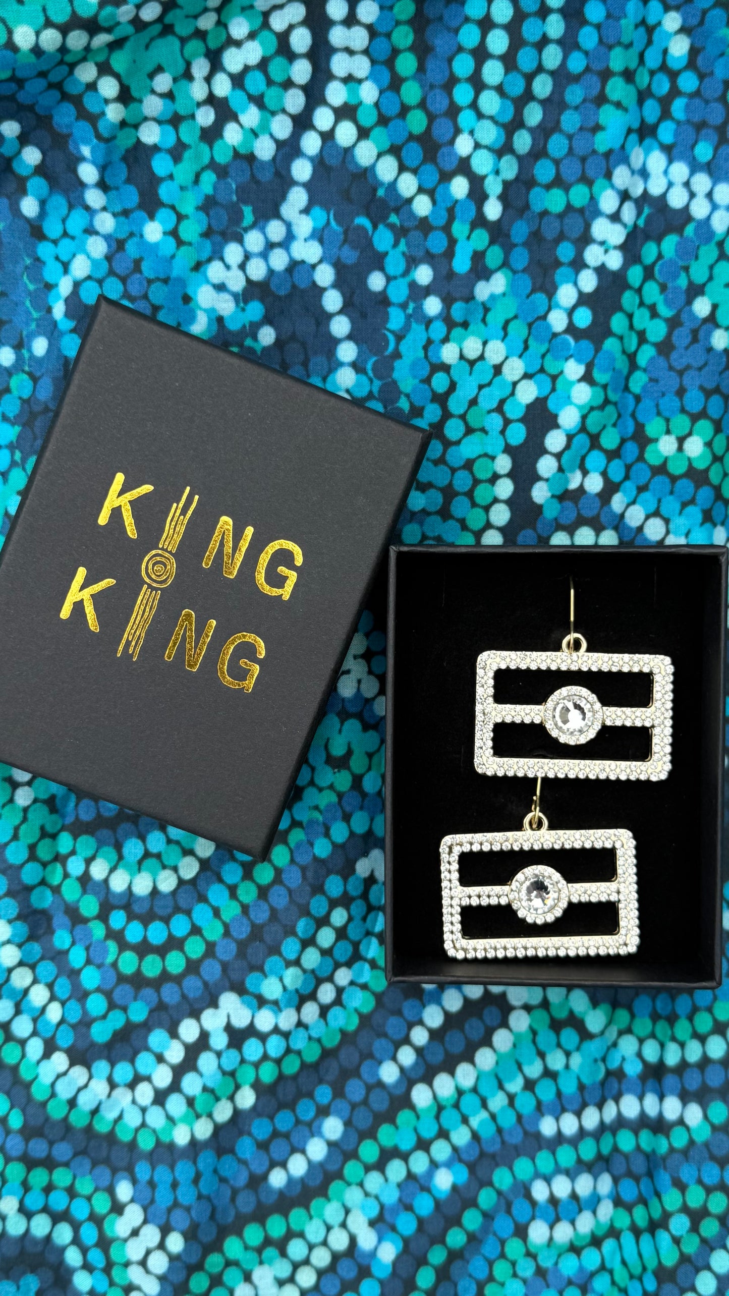 Aboriginal flag earrings