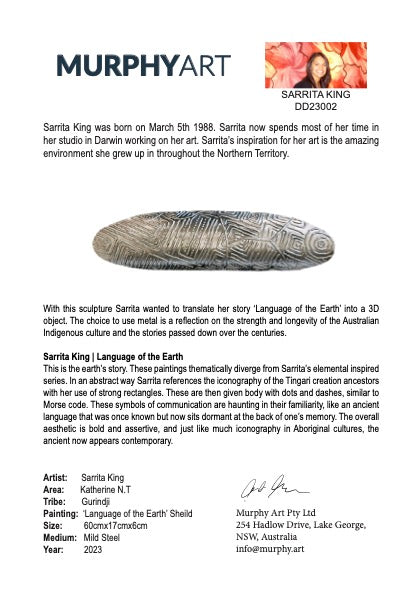 'Language of the Earth' Shield | 60x17x6cm