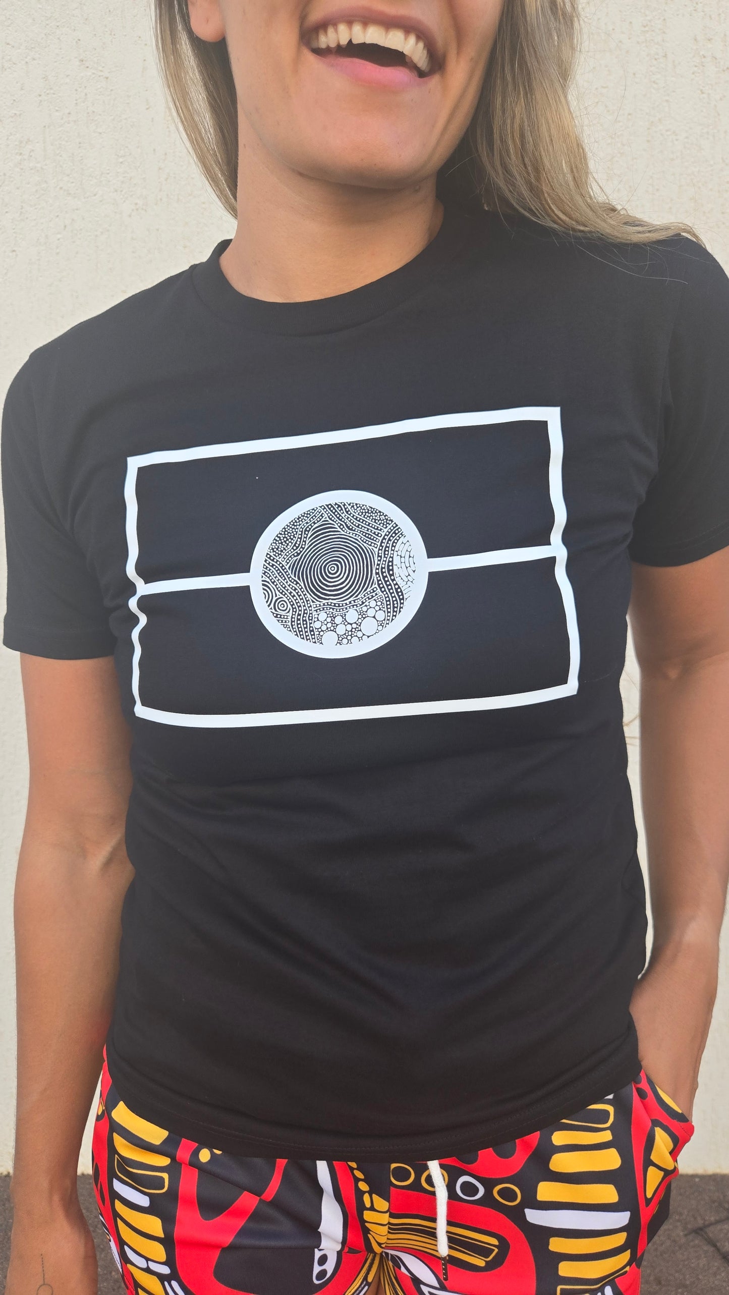 Blak & White flag Tee