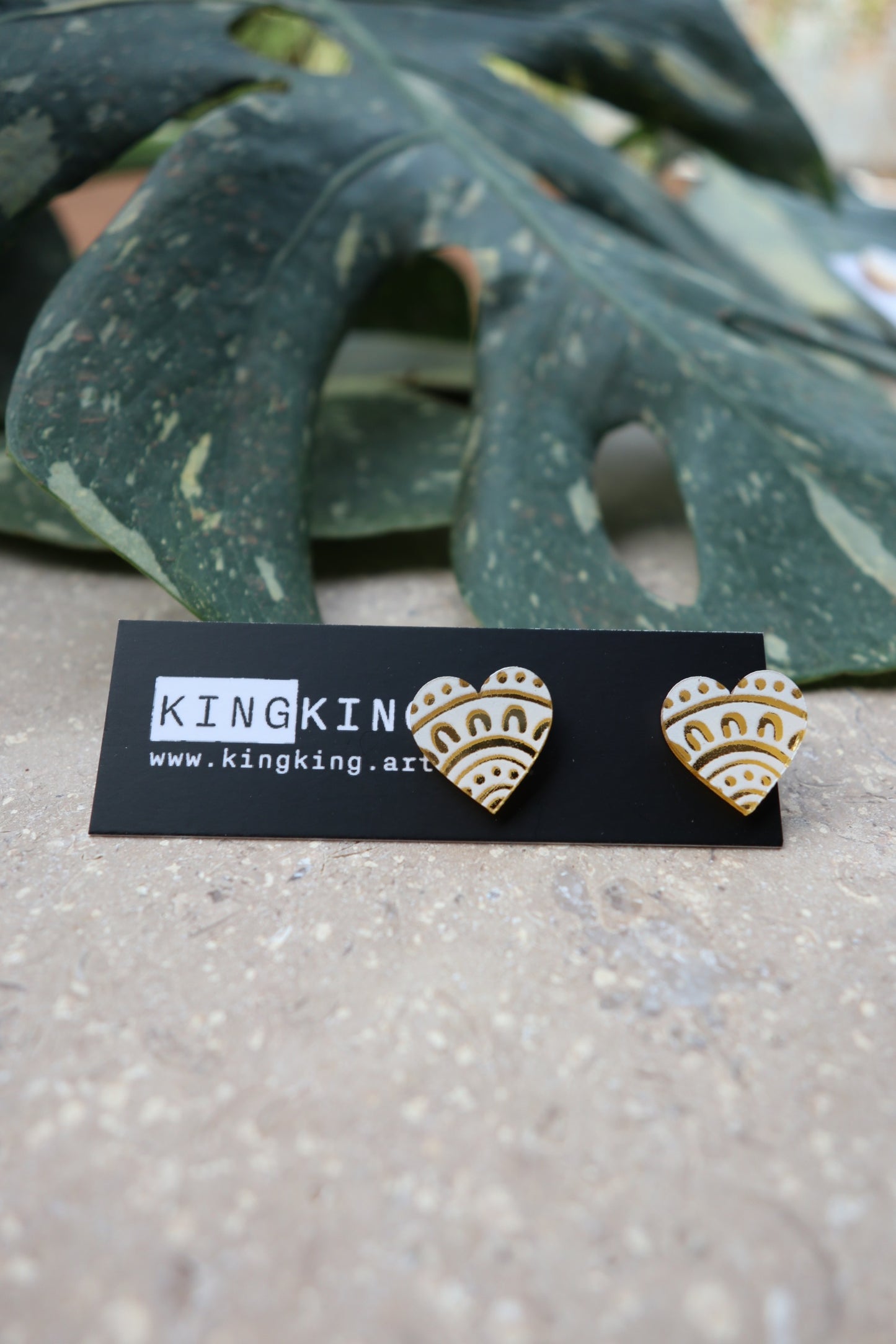 Mirror Heart Stud