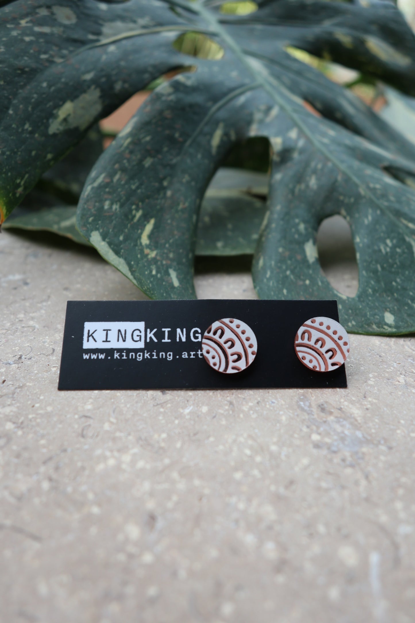 Mirror Circle Stud