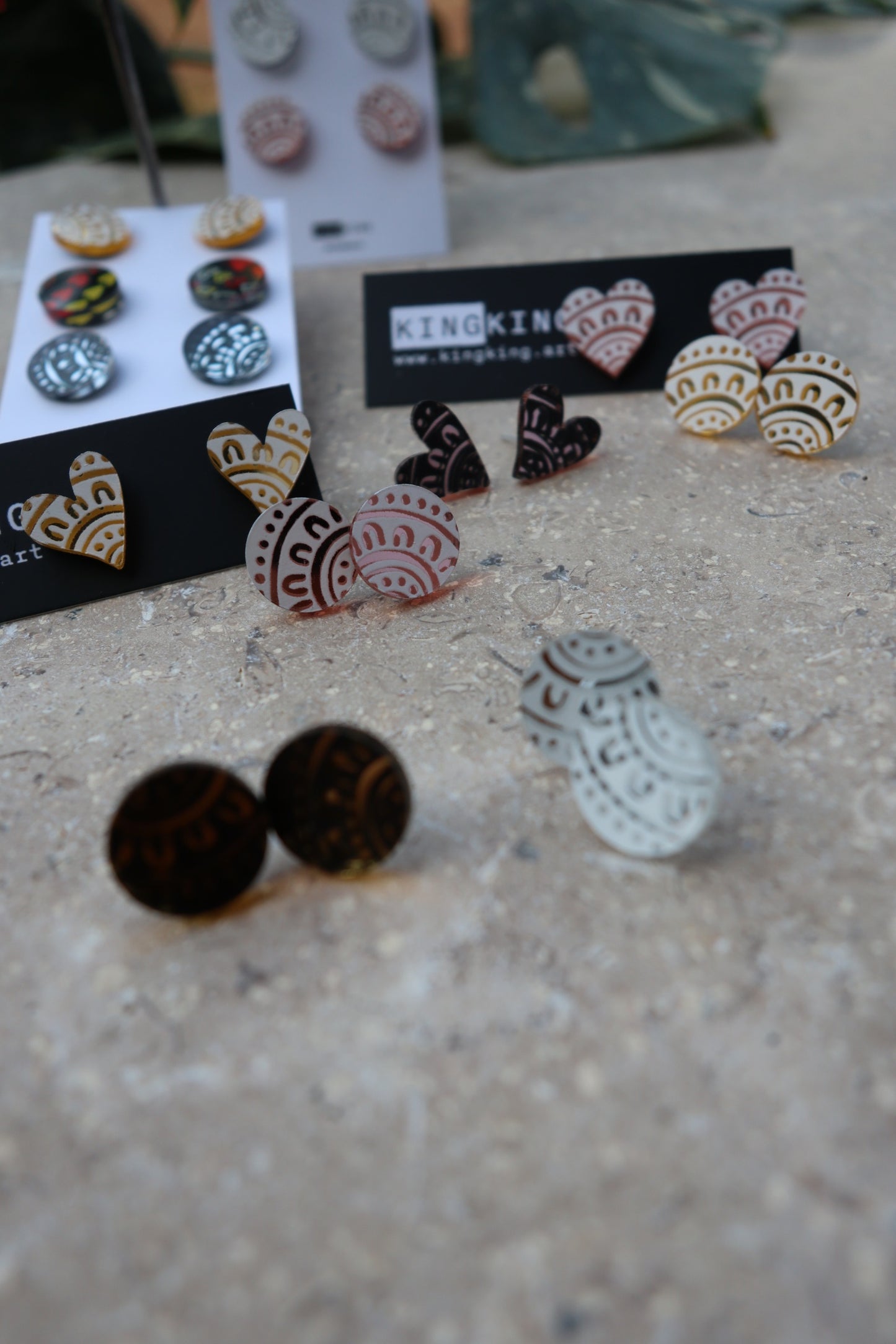 Mirror Circle Stud