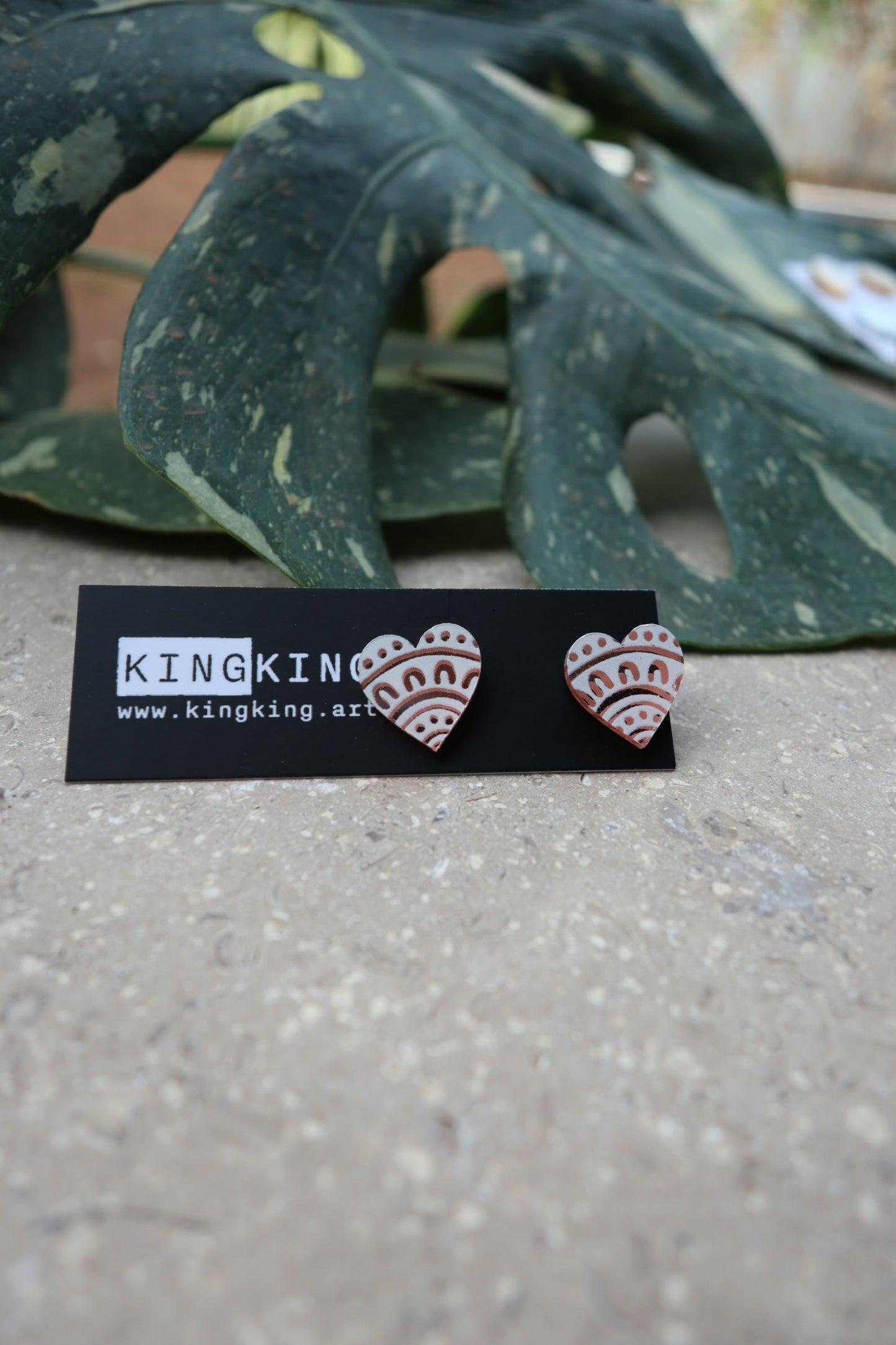 Mirror Heart Stud