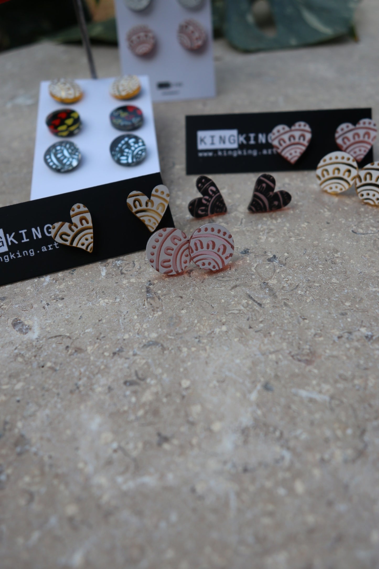 Mirror Heart Stud