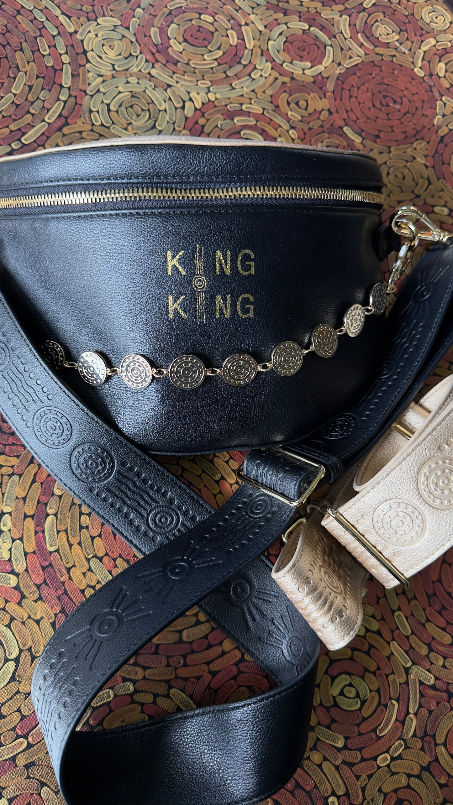 Blak & Gold crossbody bag