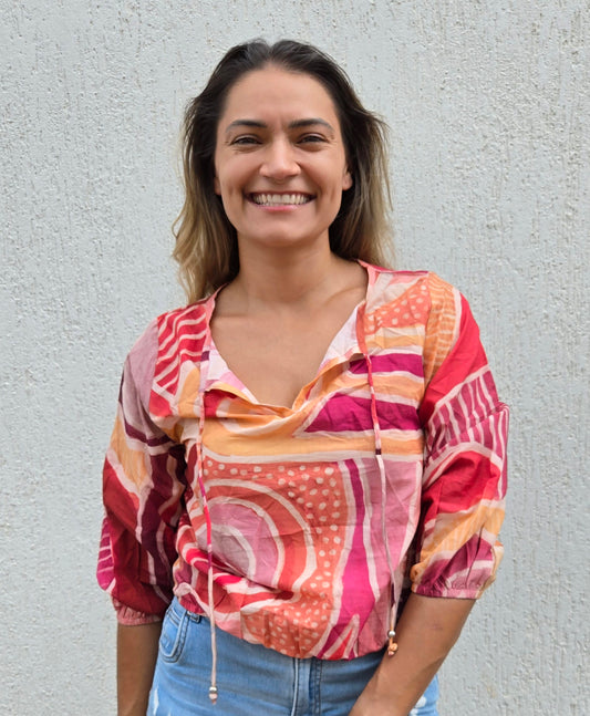 3/4 sleeve top