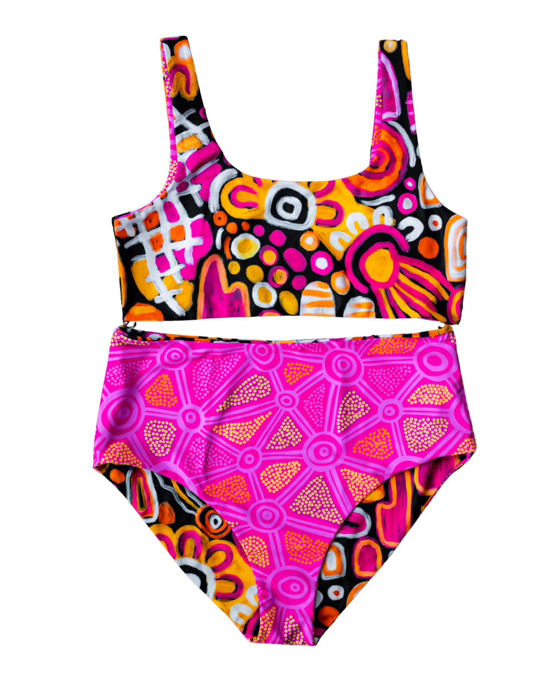 Reversible High Waist Bikini Set