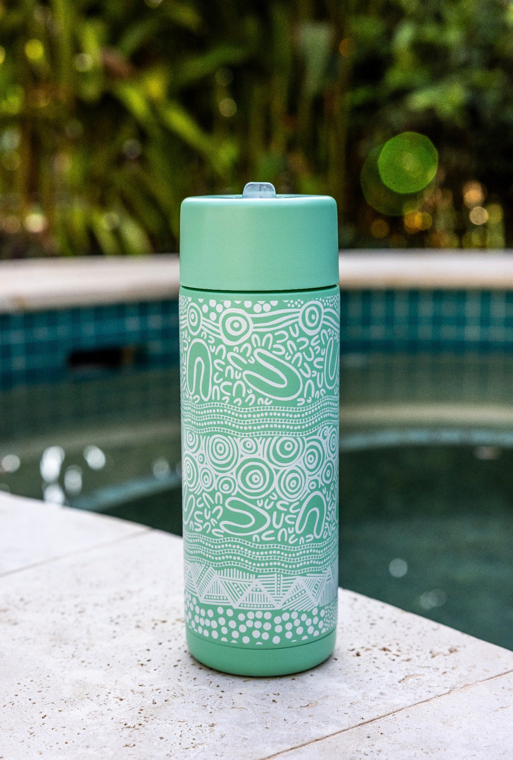 Layered Land 590mL Water Bottle – Aboriginal Art
