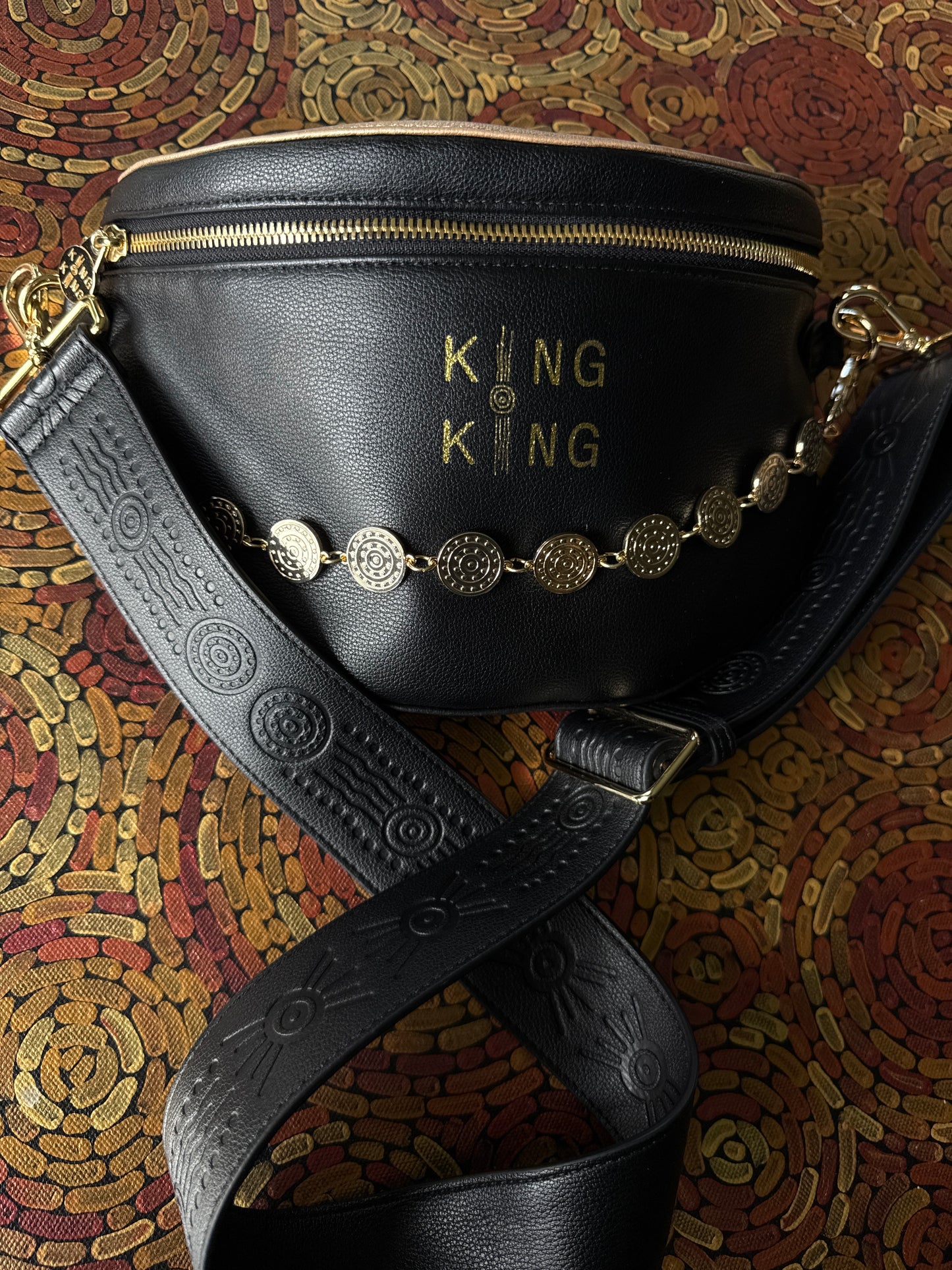 Blak & Gold crossbody bag