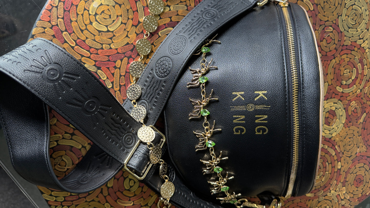 Blak & Gold crossbody bag