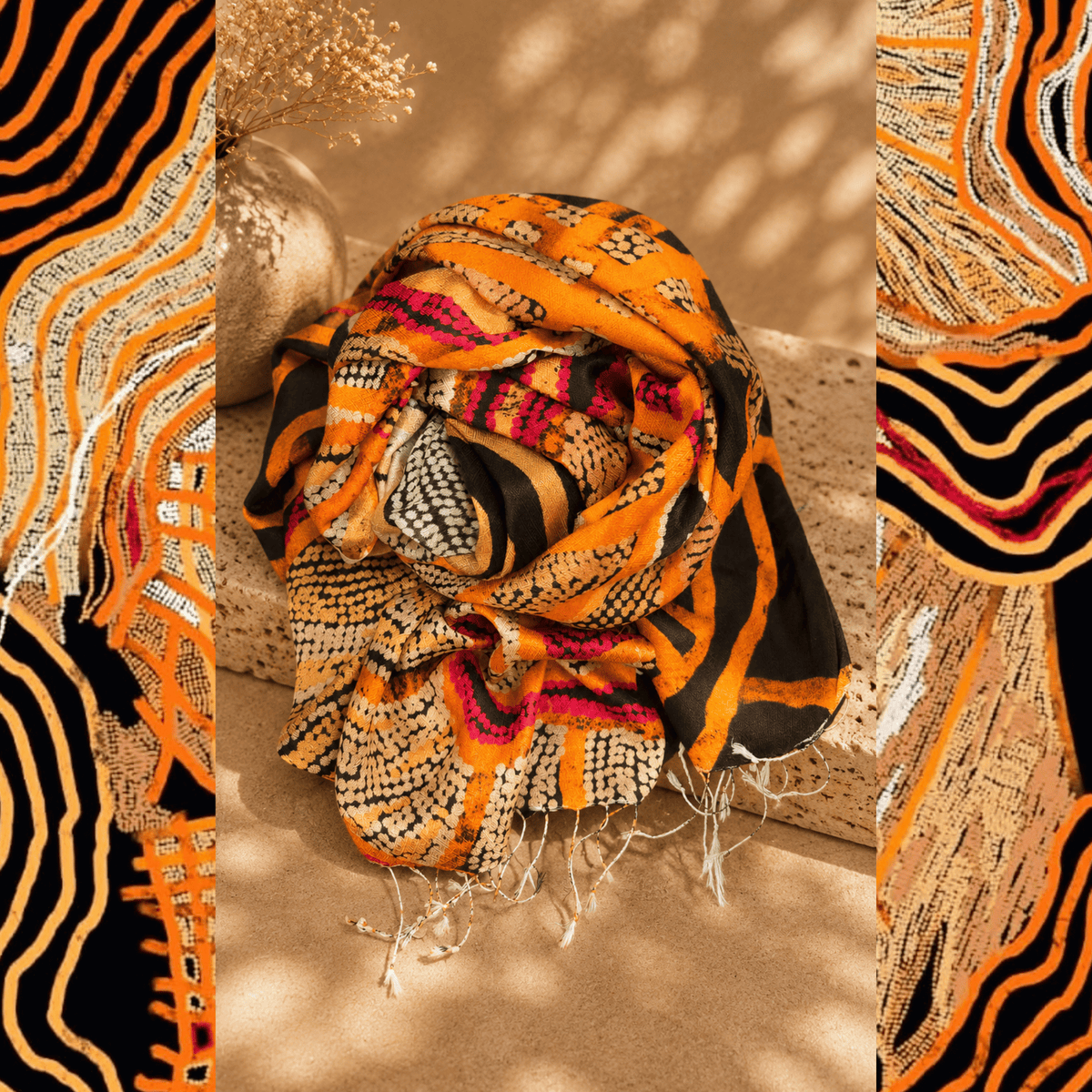 Mulberry Silk Scarf - Calling Blak