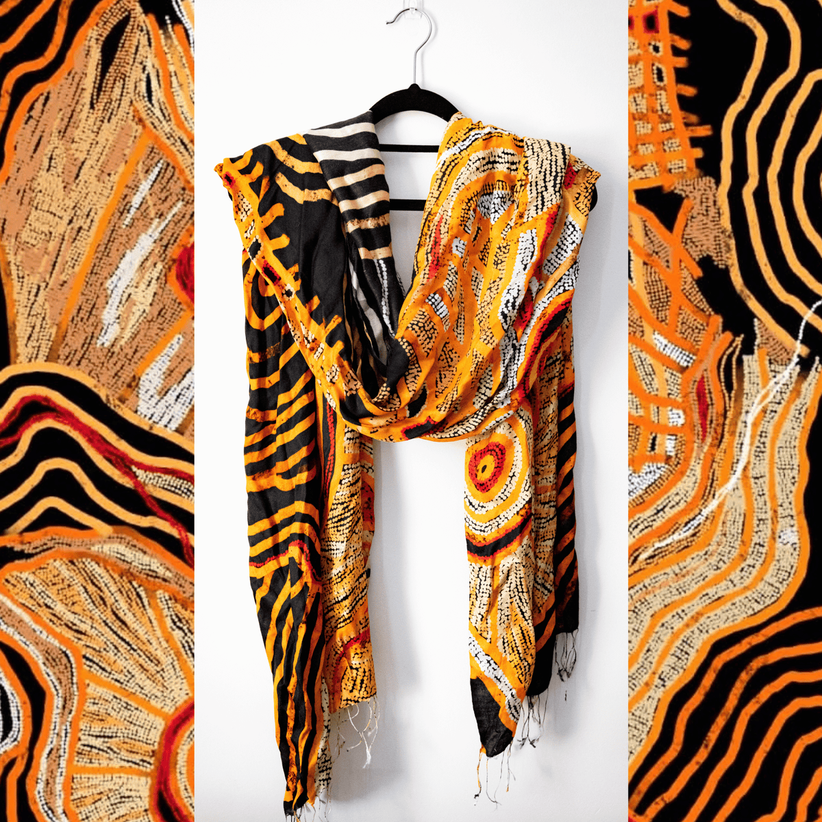 Mulberry Silk Scarf - Calling Blak