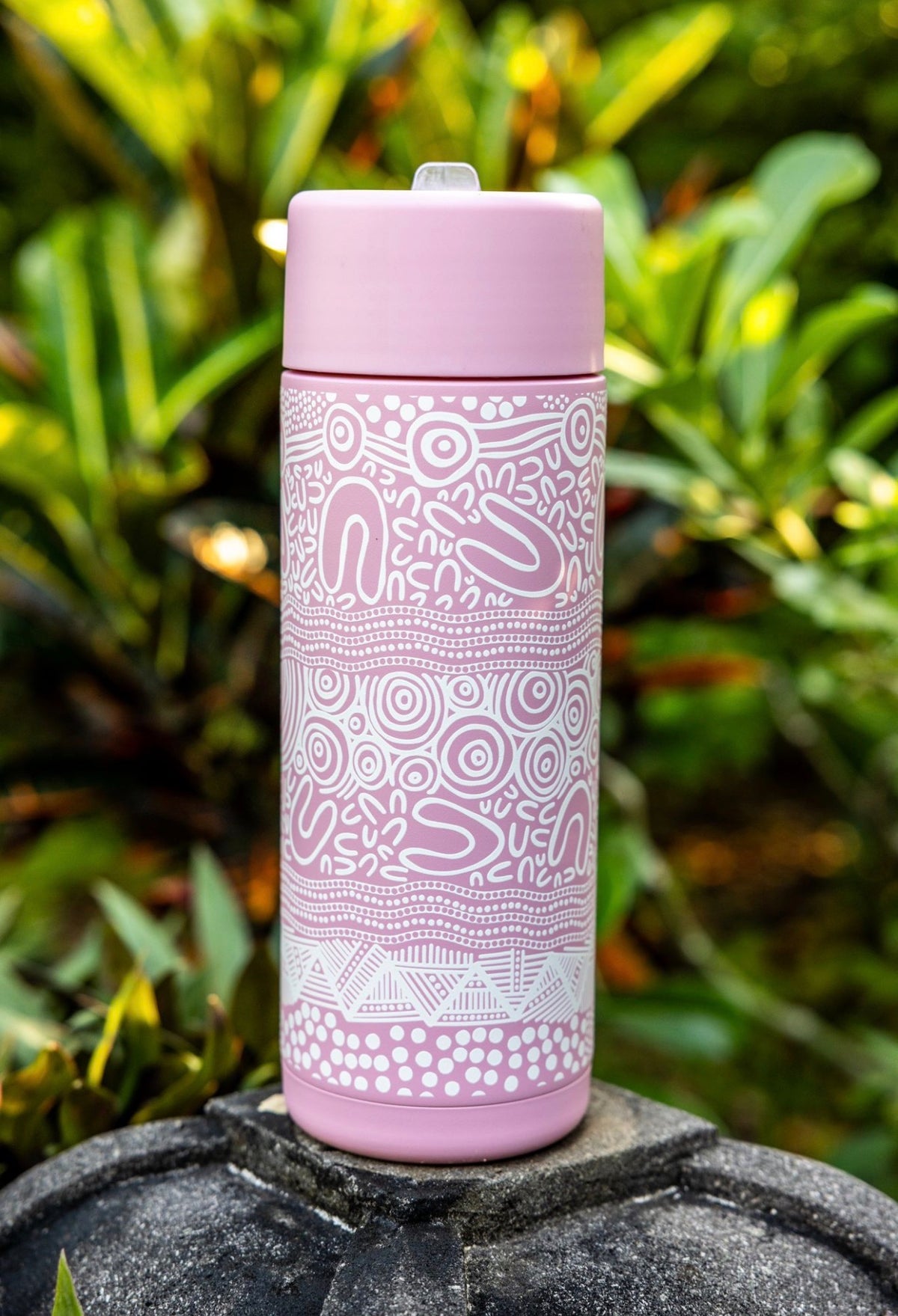 Layered Land 590mL Water Bottle – Aboriginal Art