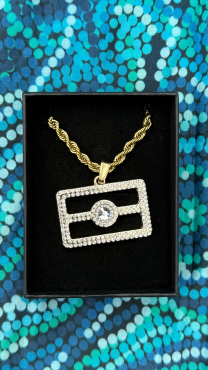 Aboriginal flag necklace