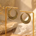 Gold Flat hoops