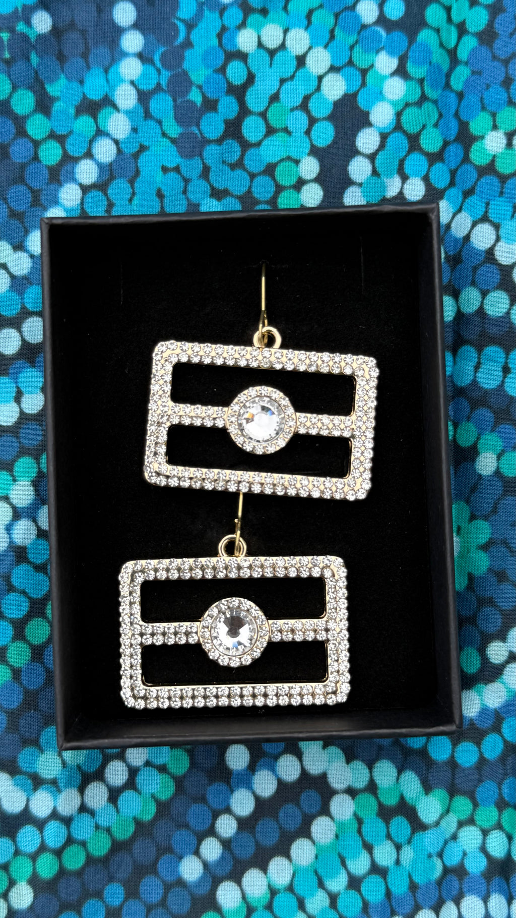 Aboriginal Flag Crystal Earrings – Statement Earrings