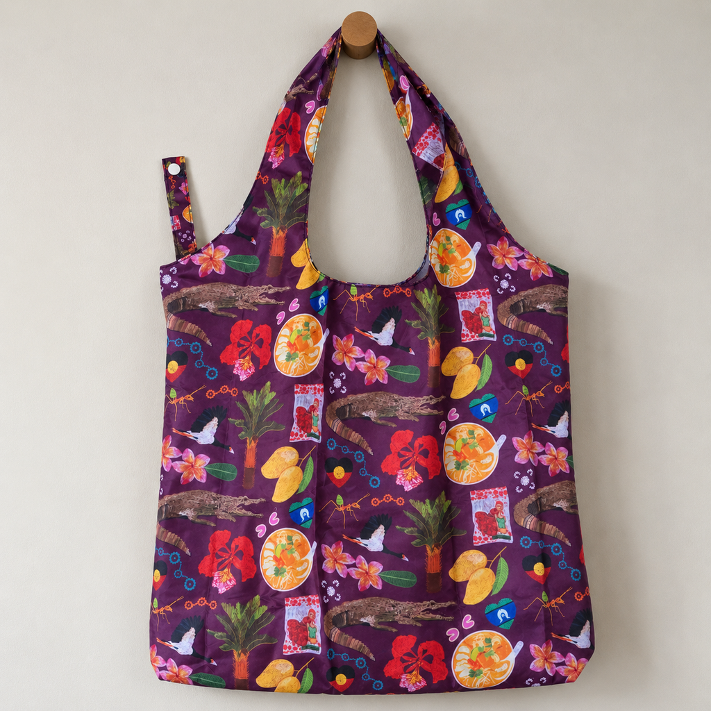 Fold Up Carry Bag – Aboriginal Art Reusable Shopping Bag
