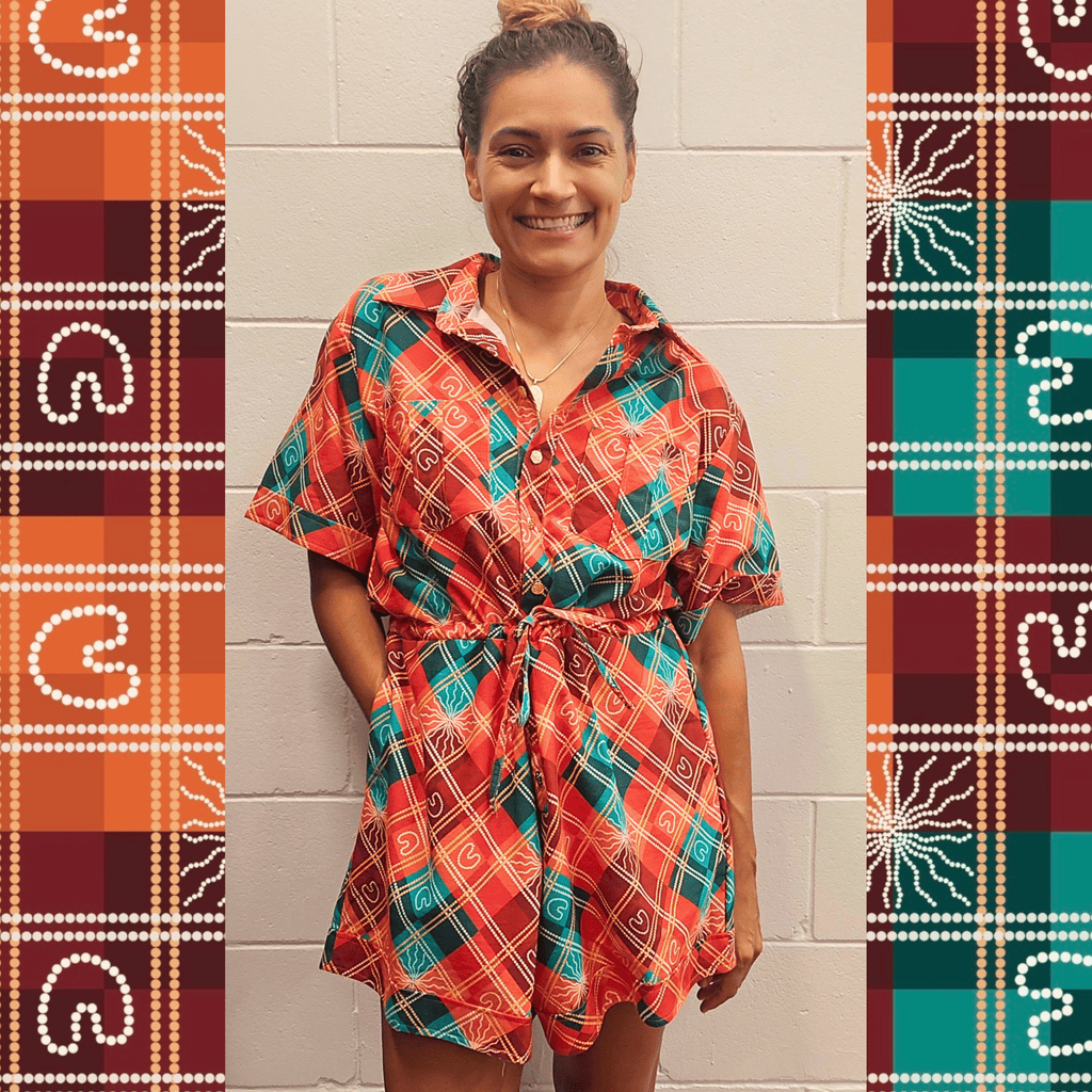 The Jenna Playsuit - Blak Gingham