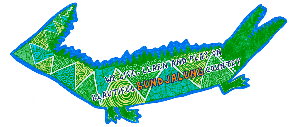 Croc Live, Learn and Play Decal – Aboriginal Wall Art