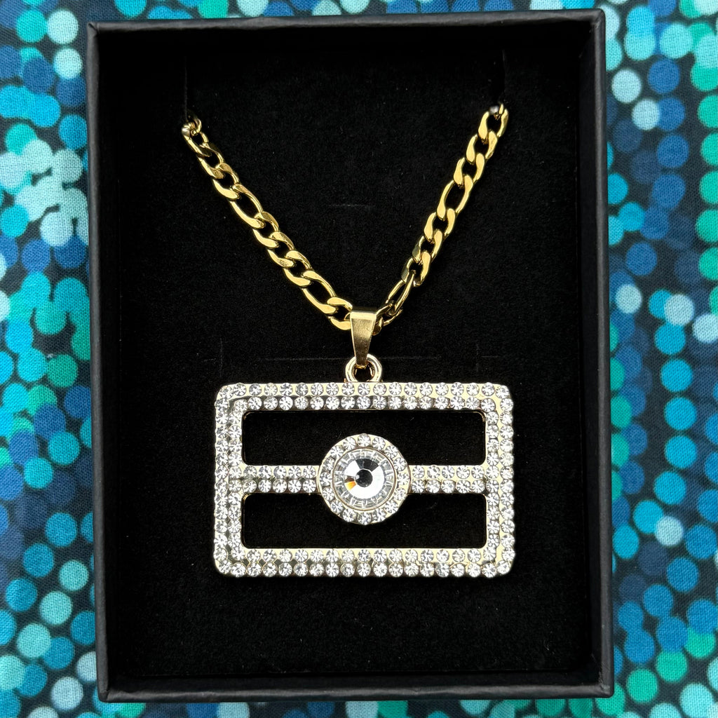 Aboriginal flag necklace
