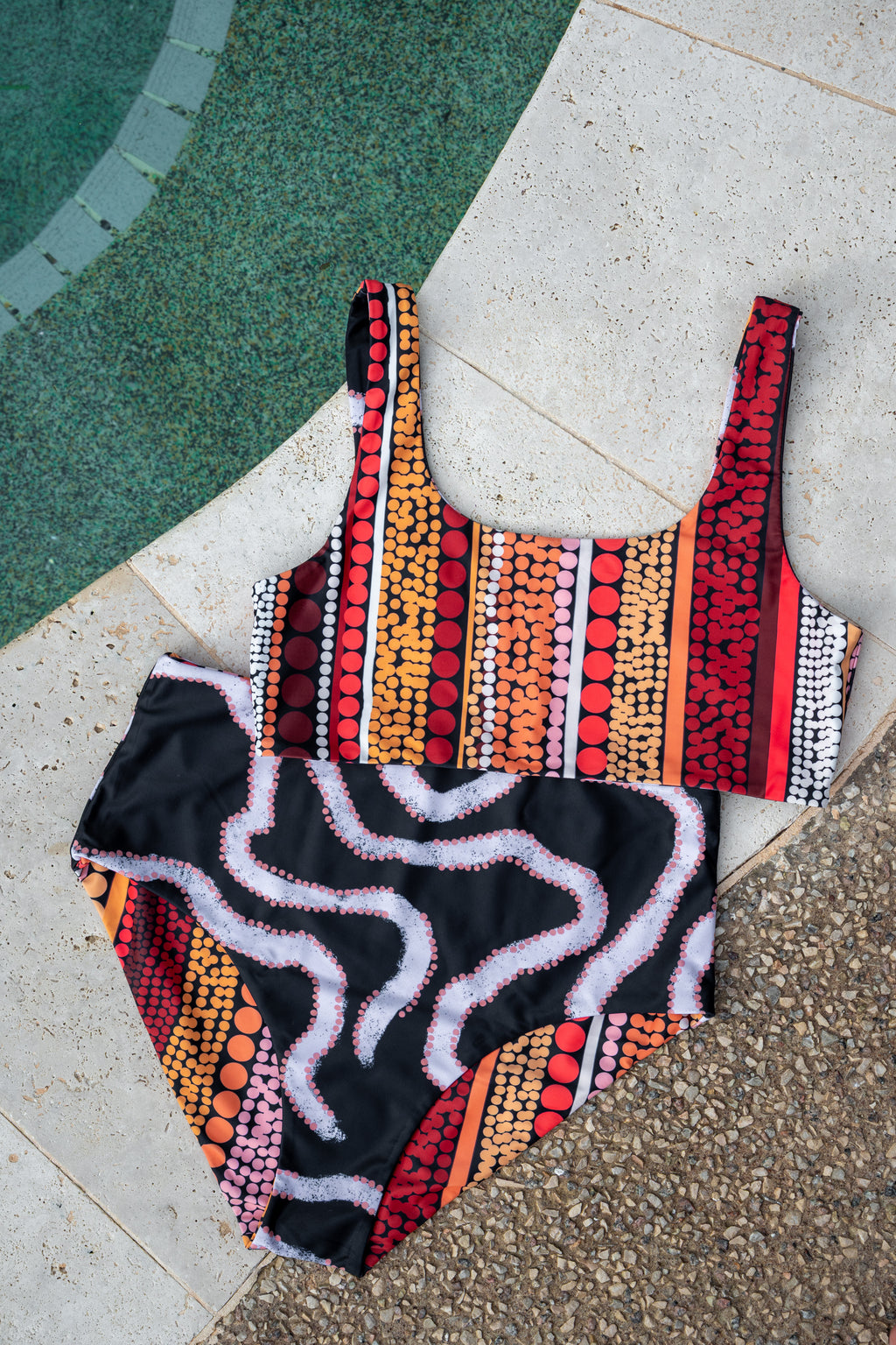 Reversible High Waist Bikini Set