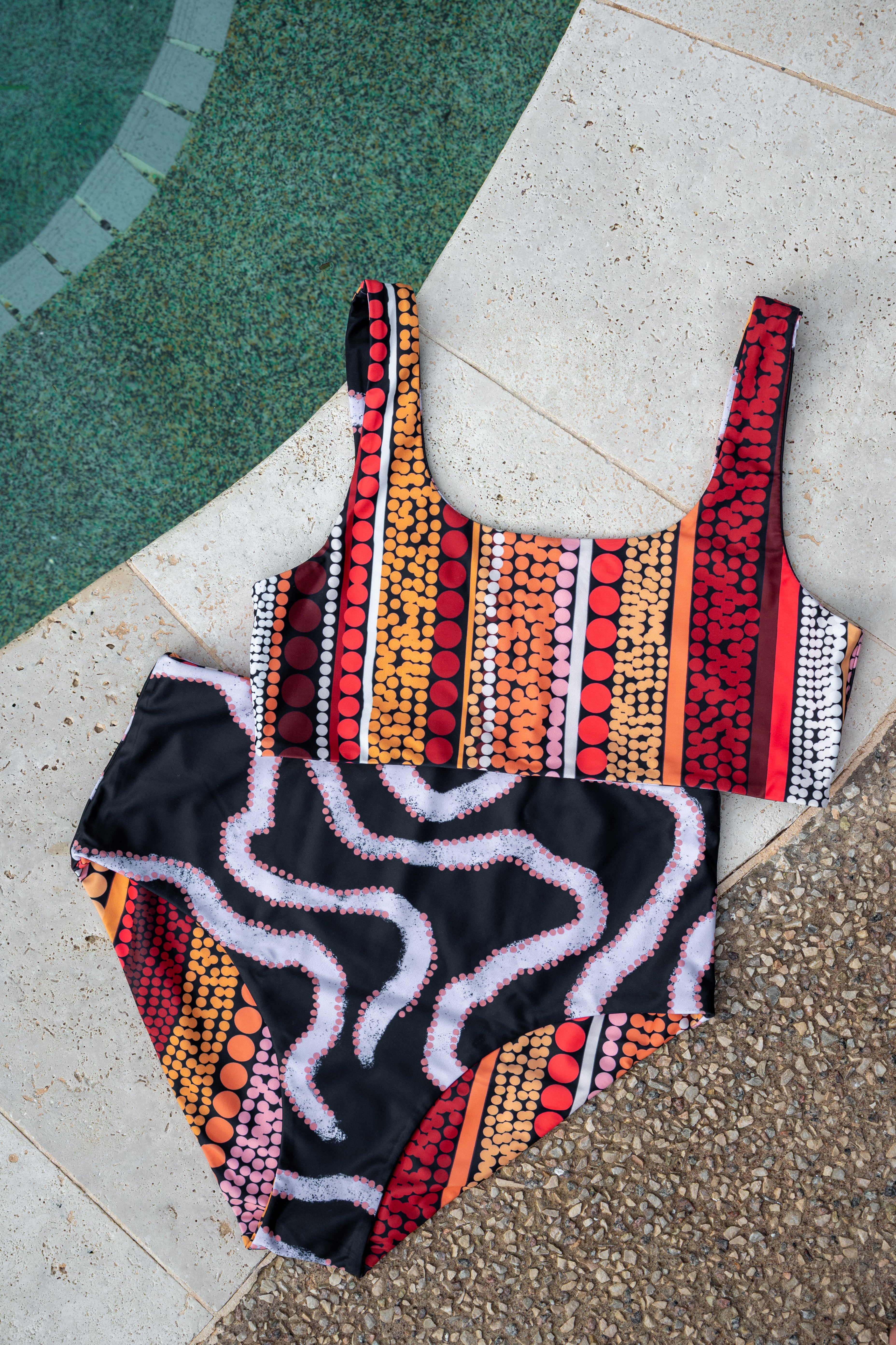 Reversible High Waist Bikini Set