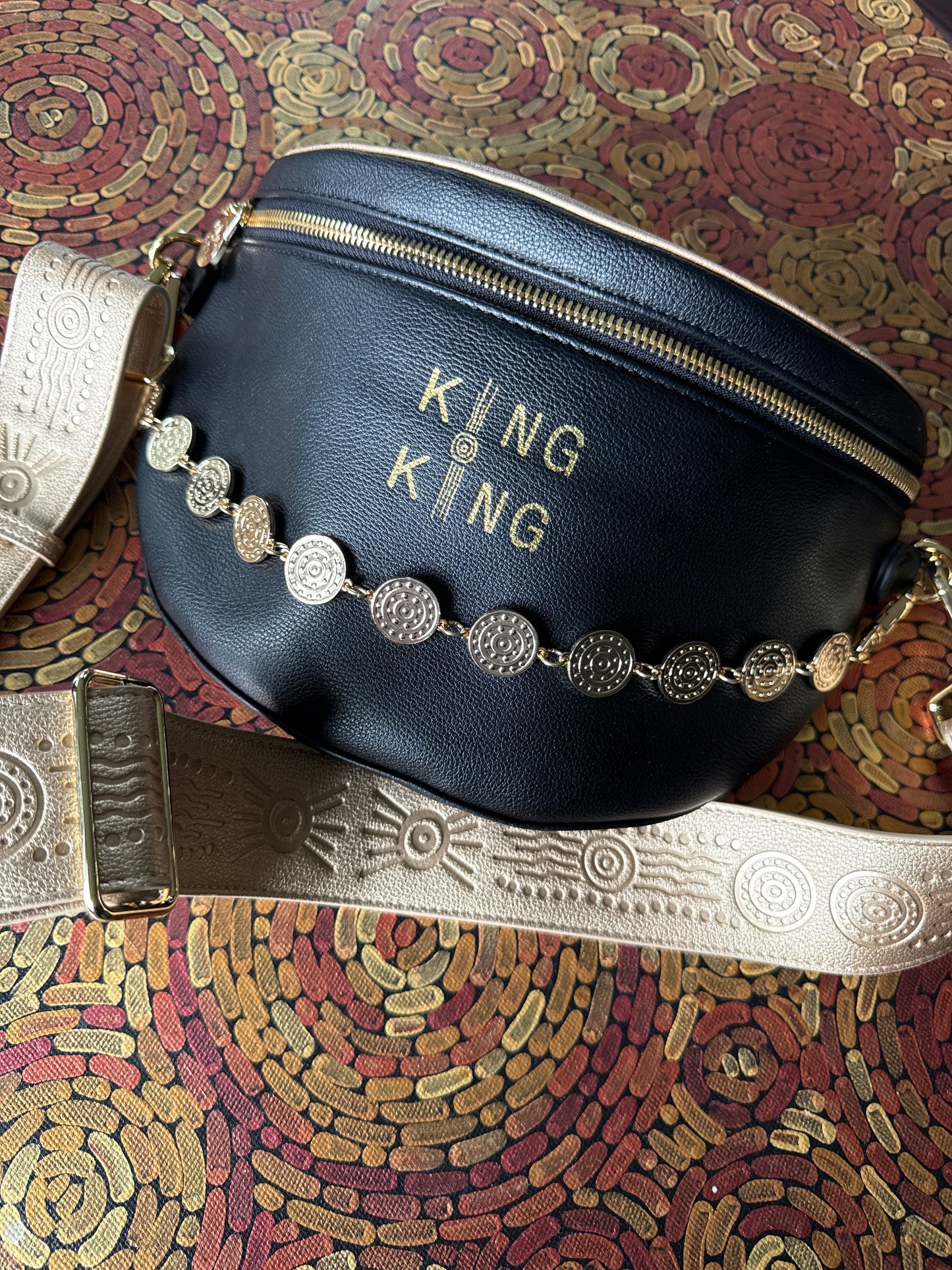 Blak & Gold crossbody bag
