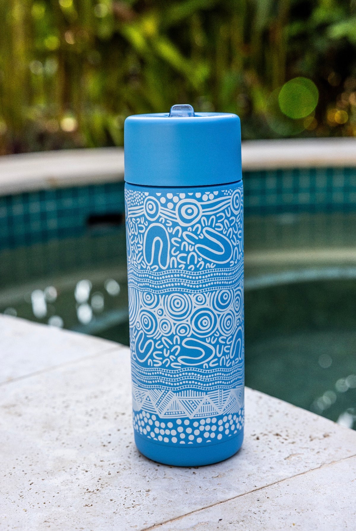 Layered Land 590mL Water Bottle – Aboriginal Art