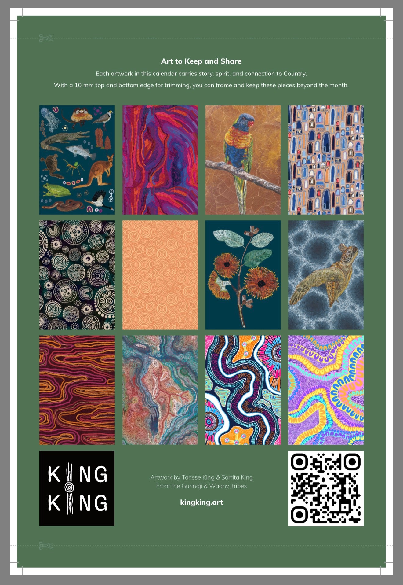 2026 Art to share and keep calendar