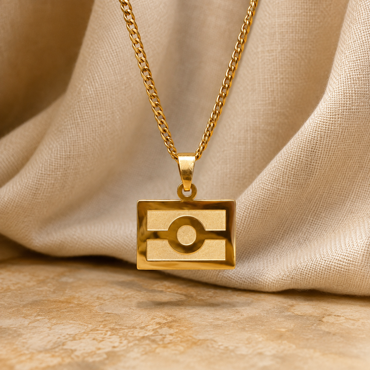 Small flag necklace