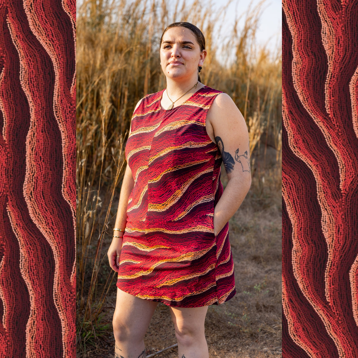 The Amalii Mini Dress - Shifting Sands