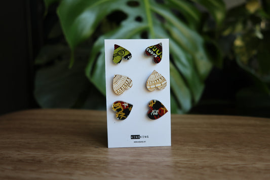 Stud Trio  Land Blak