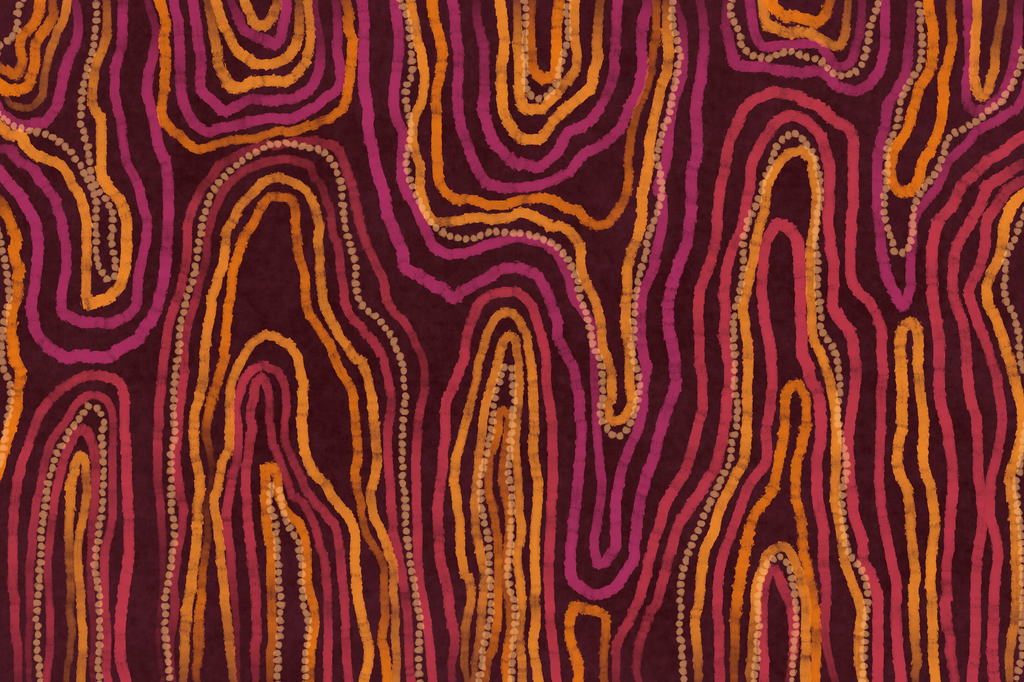 Movement of the Earth | Pink – Aboriginal Art Print