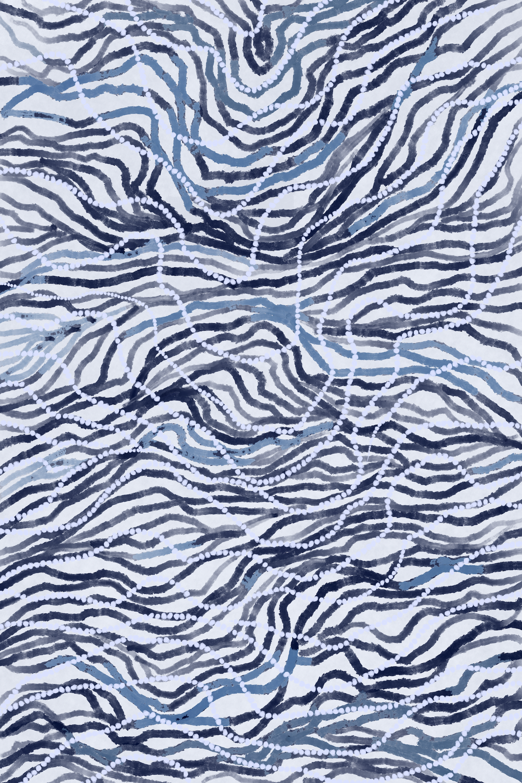 Movement of the Earth | B&W – Aboriginal Art Print