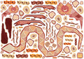 Snake Aboriginal Mural Wall Decal – Indigenous Art