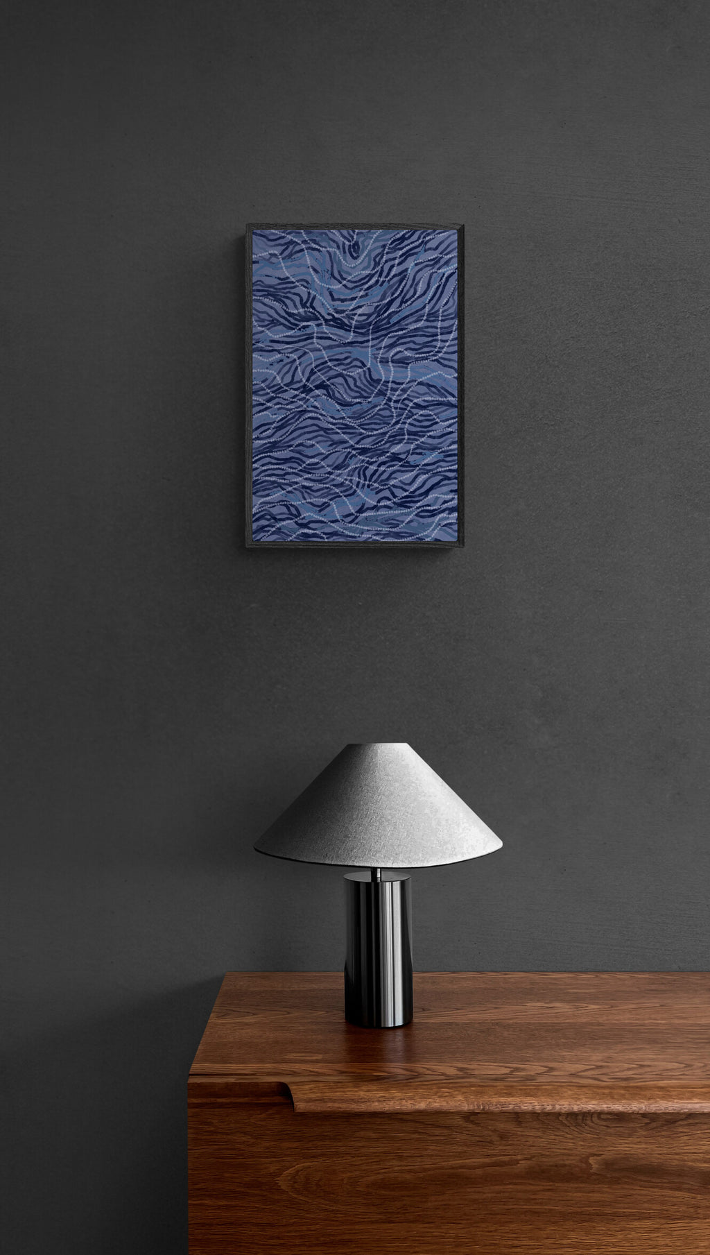 Movement of the Earth | Blue – Aboriginal Art Print