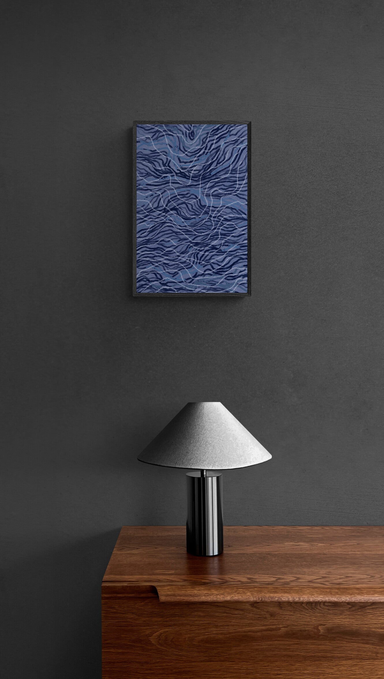 Movement of the Earth | Blue – Aboriginal Art Print