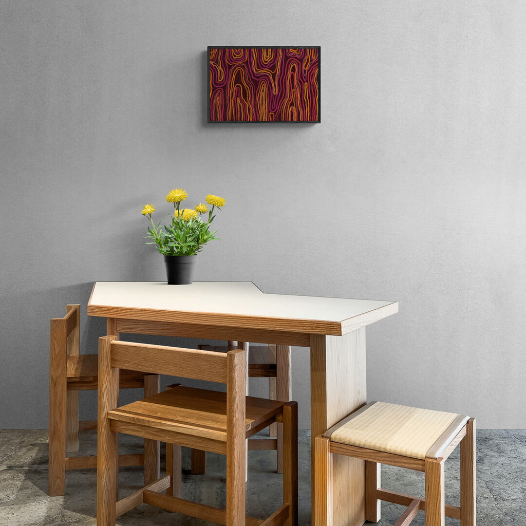 Movement of the Earth | Pink – Aboriginal Art Print