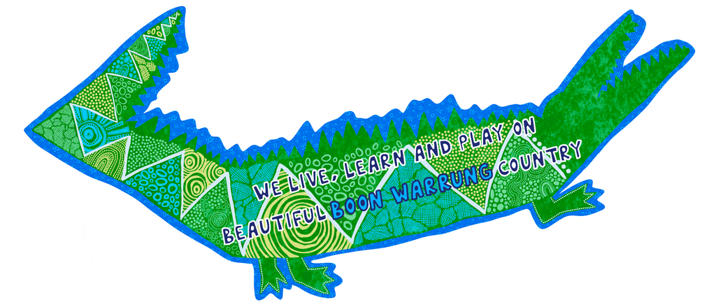 Croc Live, Learn and Play Decal – Aboriginal Wall Art