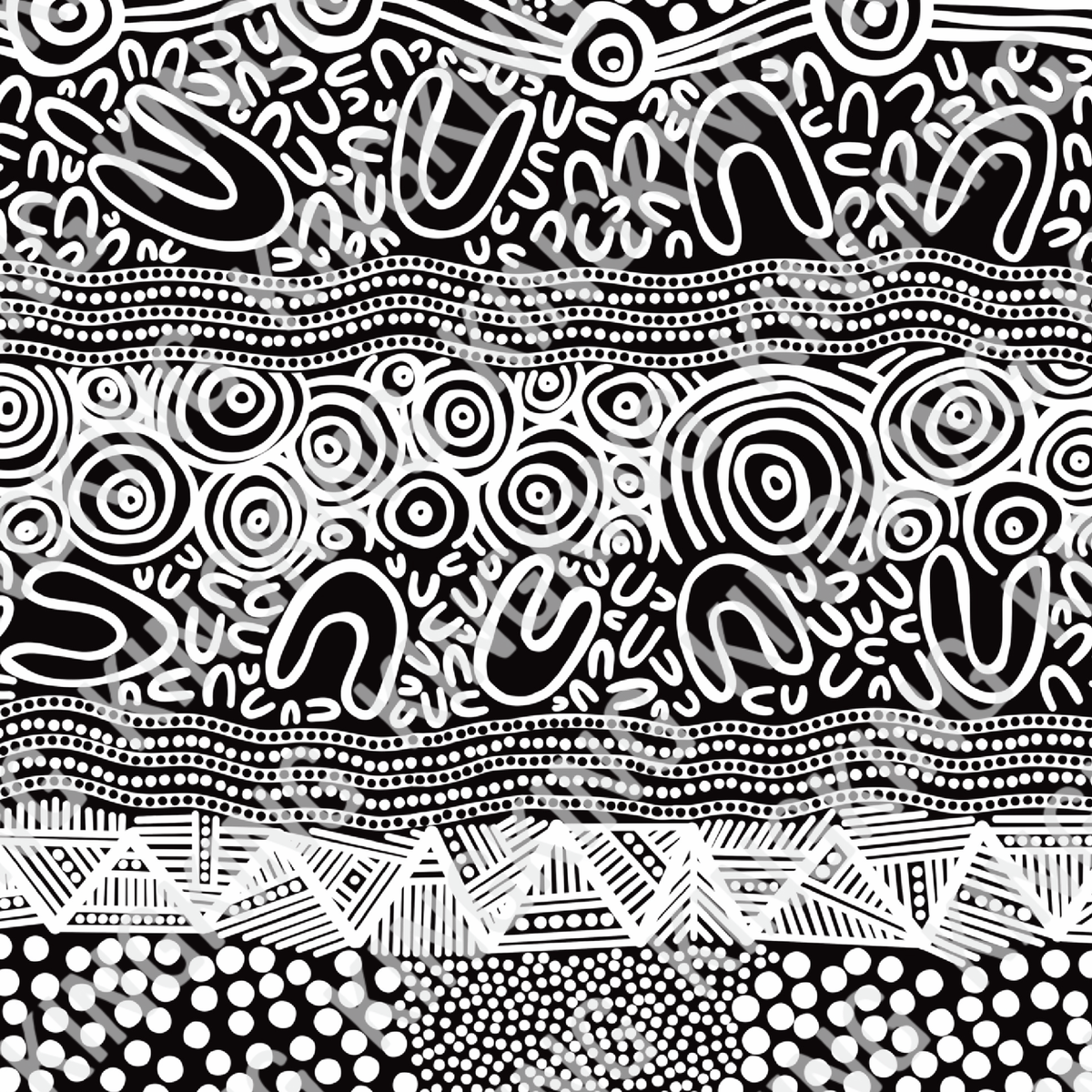 Layered land Aboriginal artwork 