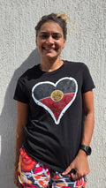 Aboriginal Art Flaglove unisex T-Shirt