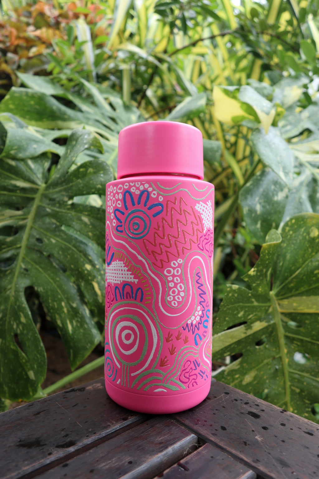 Tracking 1L Water Bottle – Aboriginal Art