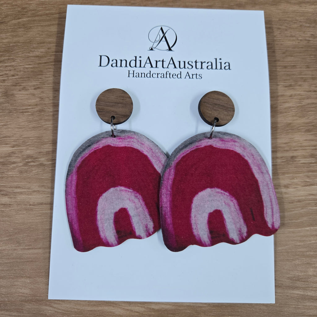 DandiArt x KingKing Fabric Earrings - Handcrafted Wearable Art