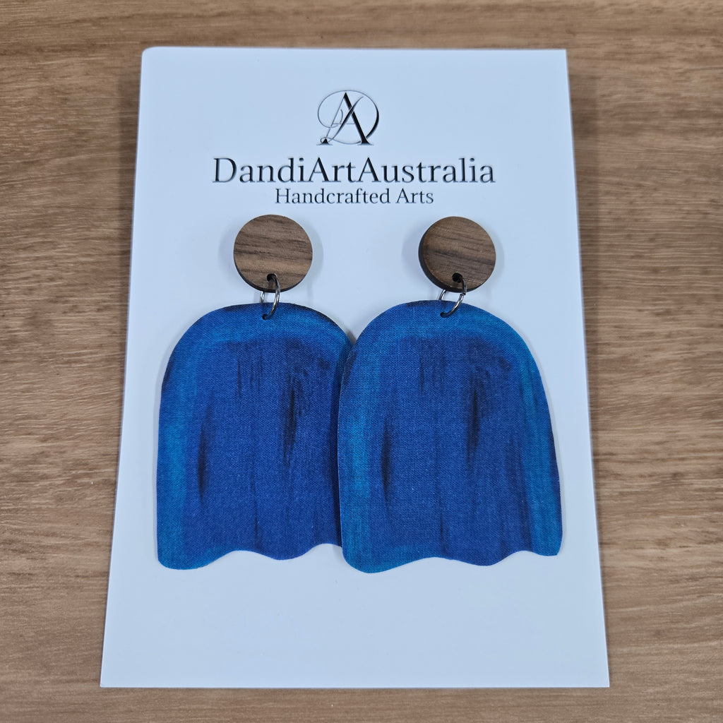 DandiArt x KingKing Fabric Earrings - Handcrafted Wearable Art