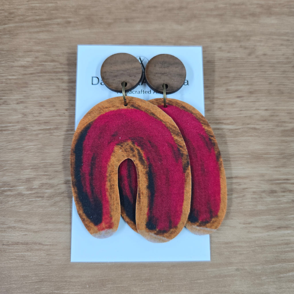 DandiArt x KingKing Fabric Earrings - Handcrafted Wearable Art