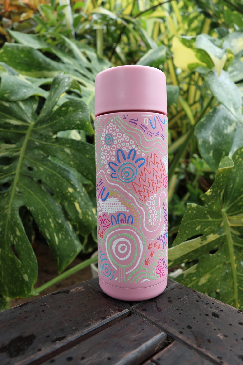 Tracking 590mL Water Bottle – Aboriginal Art