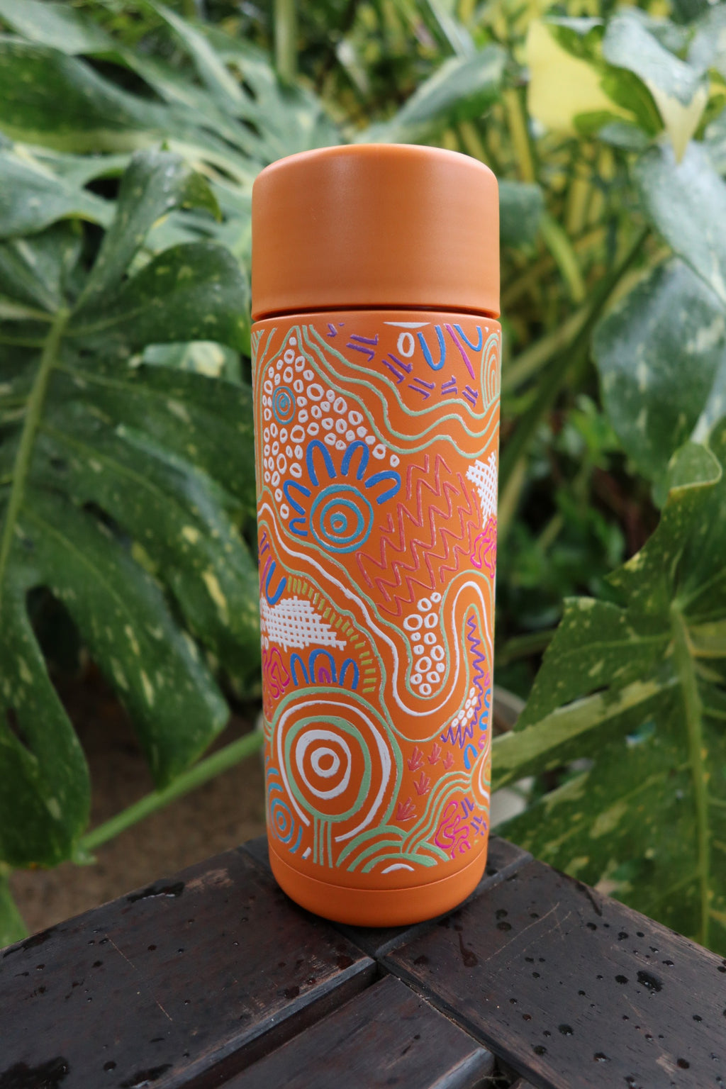 Tracking 590mL Water Bottle – Aboriginal Art